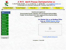 Tablet Screenshot of instruments.co.za